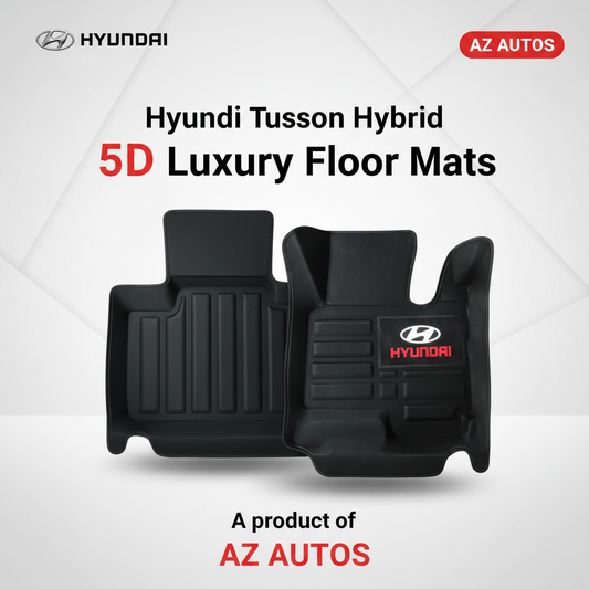 Hyundai Tucson Hybrid 5D Floor Mats - Black 2025-2026