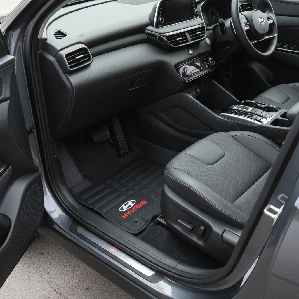 Hyundai Tucson Hybrid 5D Floor Mats - Black 2025-2026