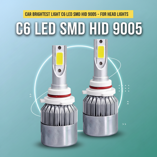 Car Brightest Light C6 LED SMD HID 9005 - For Head Lights | Headlamps | Car Front Light