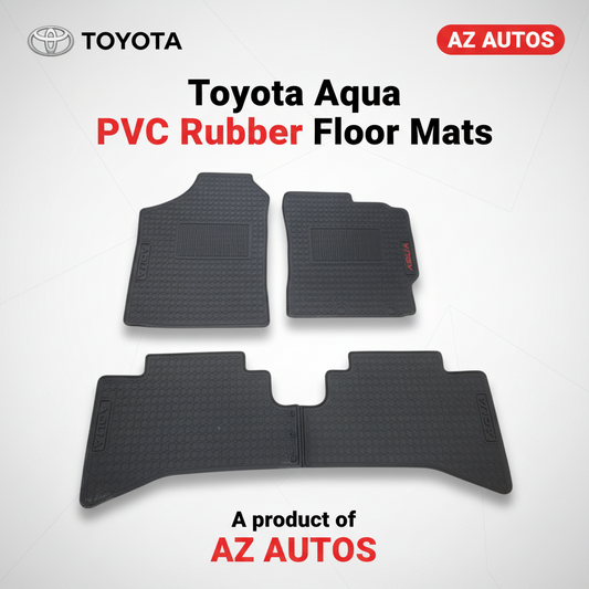 Toyota Aqua PVC Rubber Floor Mat Black 2012-2018