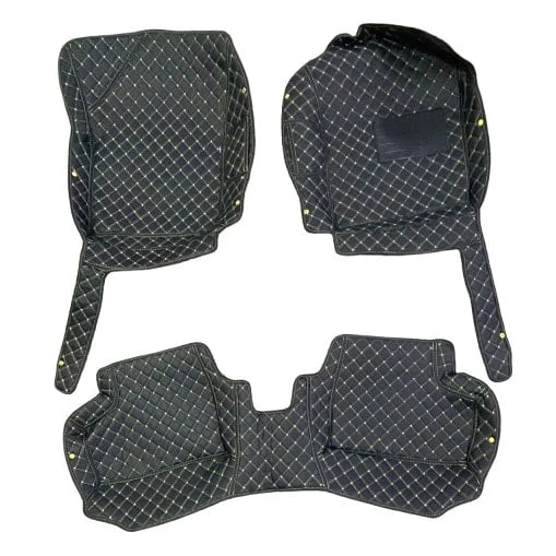 Changan Alsvin 7D Floor Mats - Black - 3 Pcs Set - Model 2021-2025