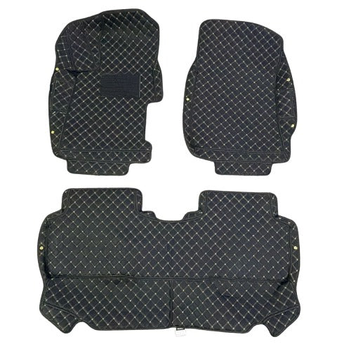 Honda Civic 7D Floor Mats - Black - 3 Pcs Set - Model 2012-2016
