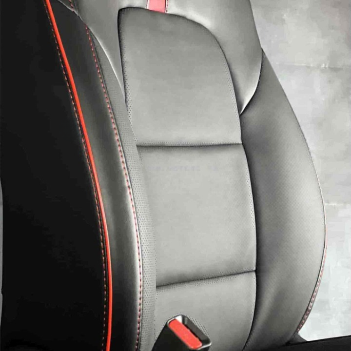 Suzuki Mehran Type R Black Red Seat Covers - Model 1988-2021