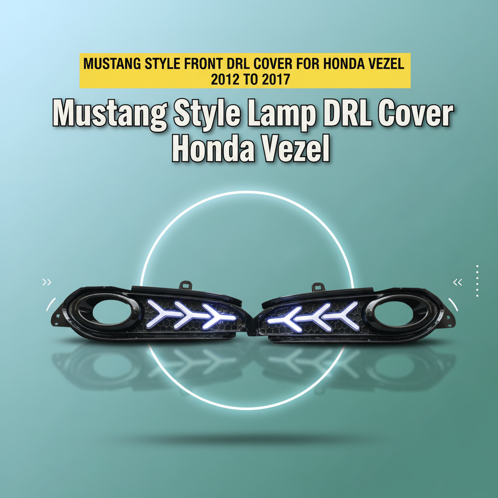 Mustang Style Front DRL Cover for Honda Vezel 2012 to 2017