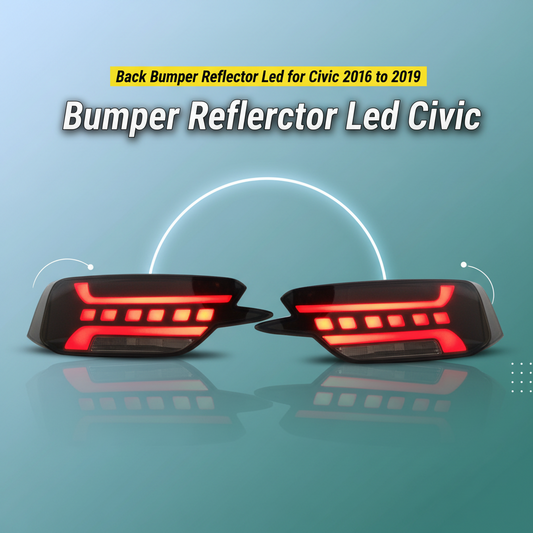 Back Bumper Reflector Led for Civic 2016 to 2019