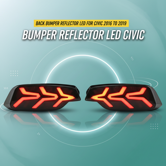 Back Bumper Reflector Led for Civic 2016 to 2019