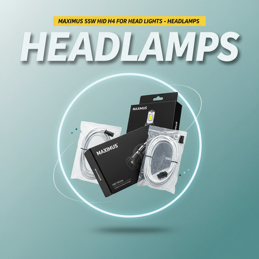 Maximus 55w HID H4 For Head Lights - Headlamps | Car Front Light | Car Brightest Light