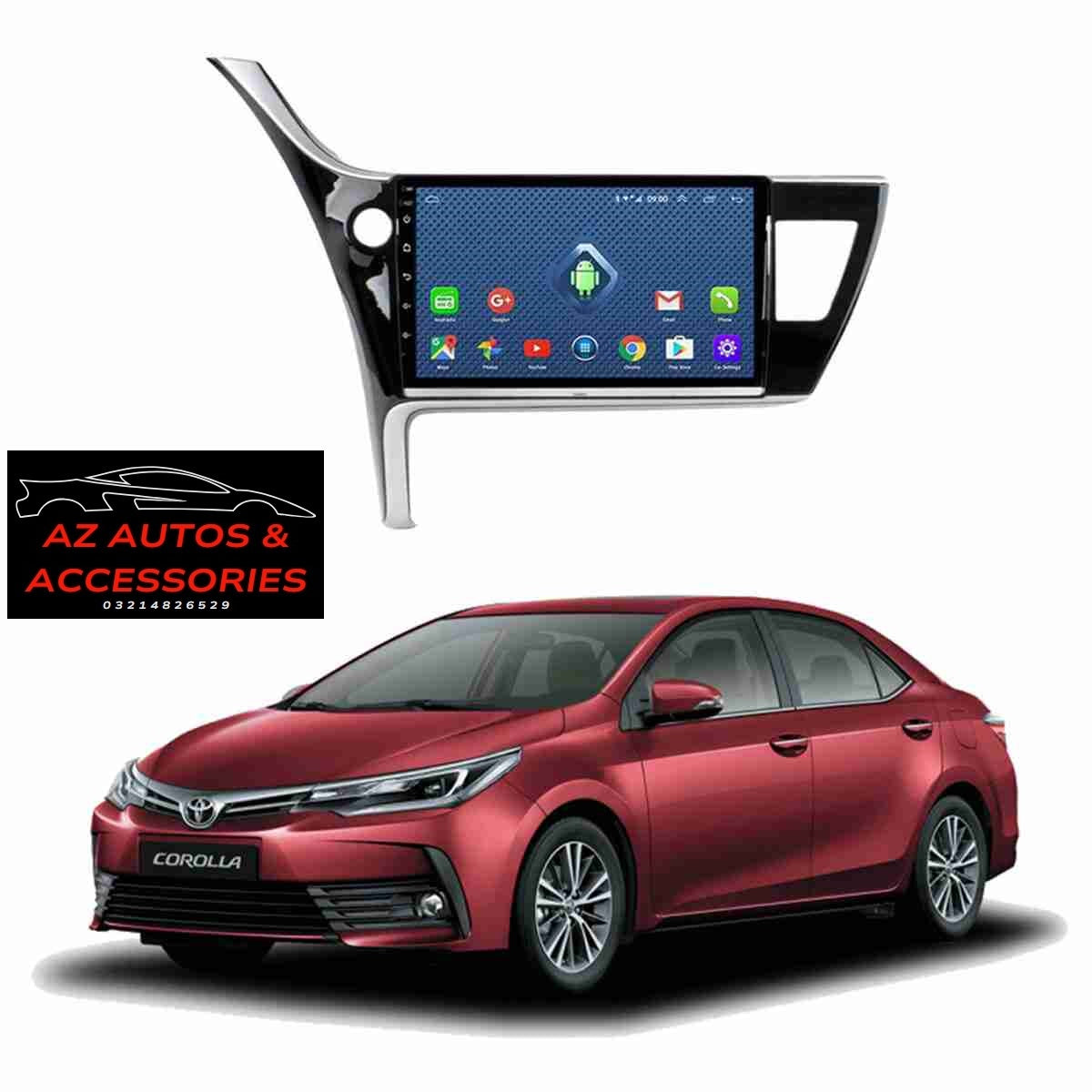 Corolla 2017 to 2020 Android Panel HD Player IPS Display Multimedia System