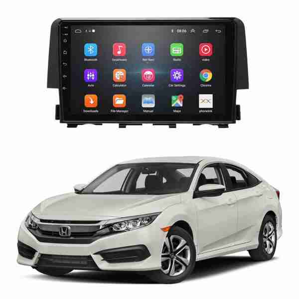 Honda Civic Model 2016 to 2019 Android Panel HD Player IPS Display Multimedia System