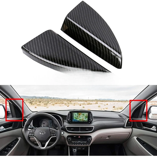 Hyundai Tucson Pillar Cover Triangular Trim Carbon Fiber – Model 2020-2021