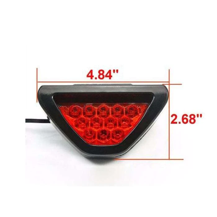 F1 Style Back Bumper Third Brake Lamp With High Visibility - Under Diffuser / Bumper Red LED Sporty Style