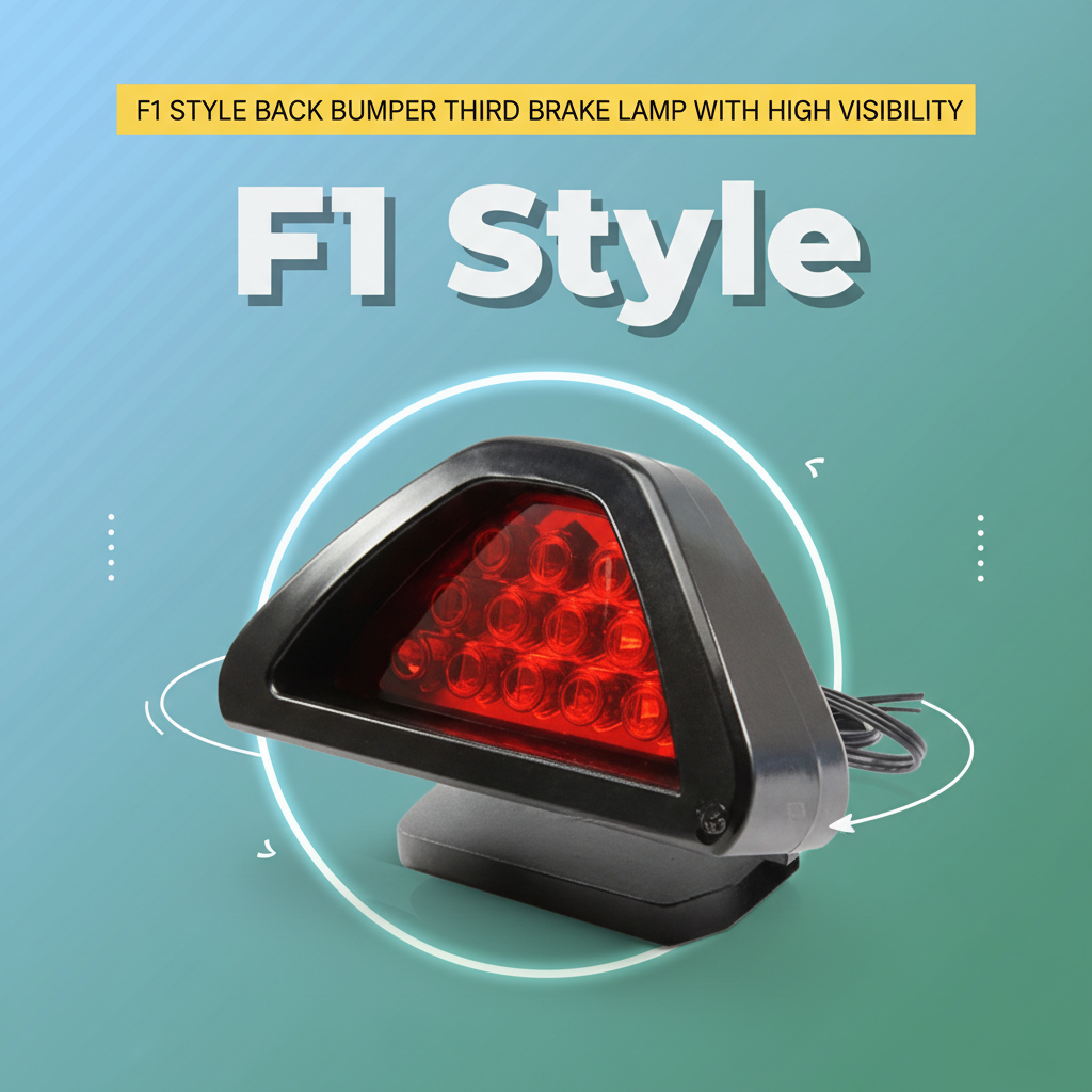 F1 Style Back Bumper Third Brake Lamp With High Visibility - Under Diffuser / Bumper Red LED Sporty Style
