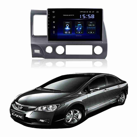 Honda Civic 2007 to 2012 Android Panel HD Player IPS Display Multimedia System