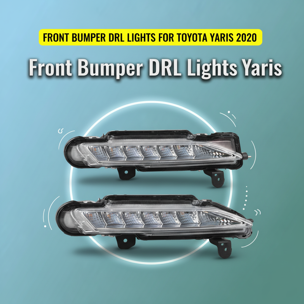 Front Bumper DRL Lights for Toyota Yaris 2020