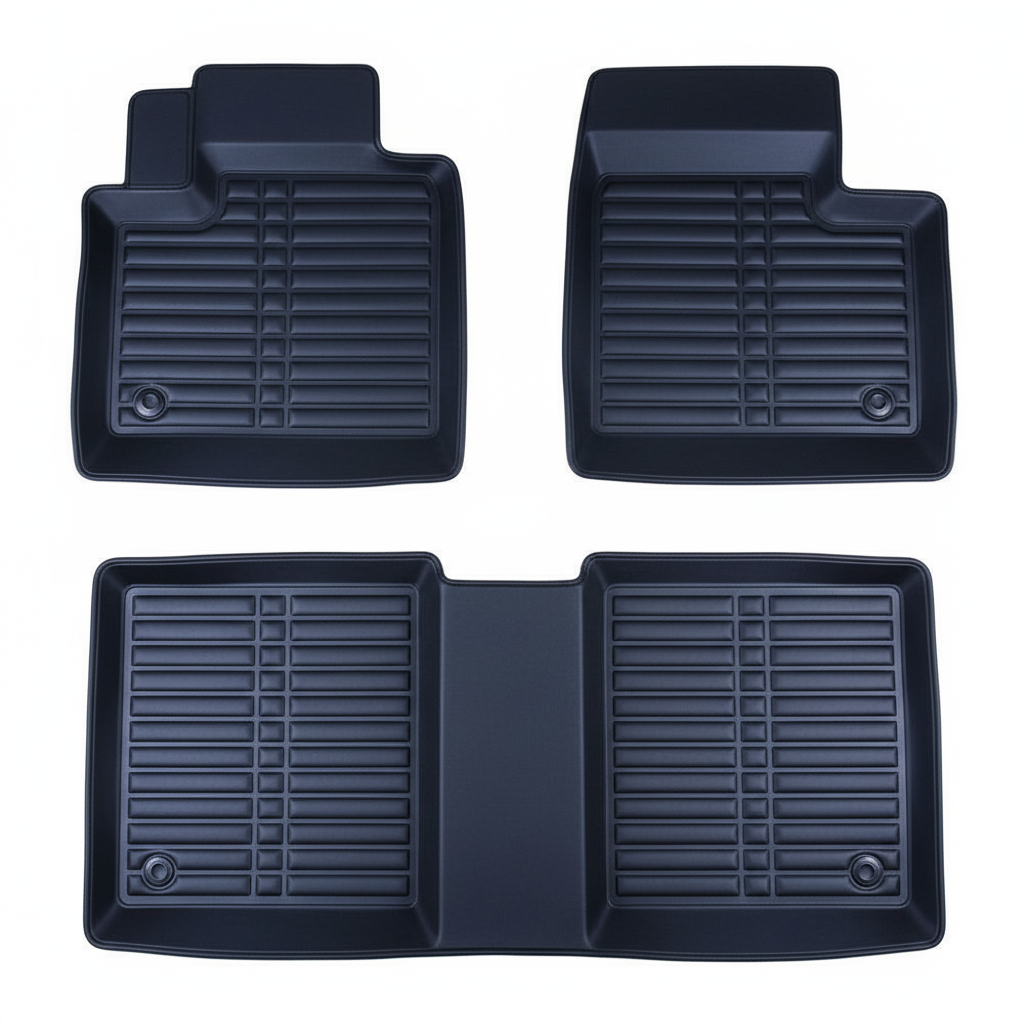 Honda Civic 5D Custom Floor Mat Black 3 Pcs - Model 2012-2016