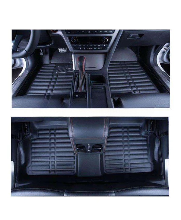 Honda Civic 5D Custom Floor Mat Black 3 Pcs - Model 2012-2016