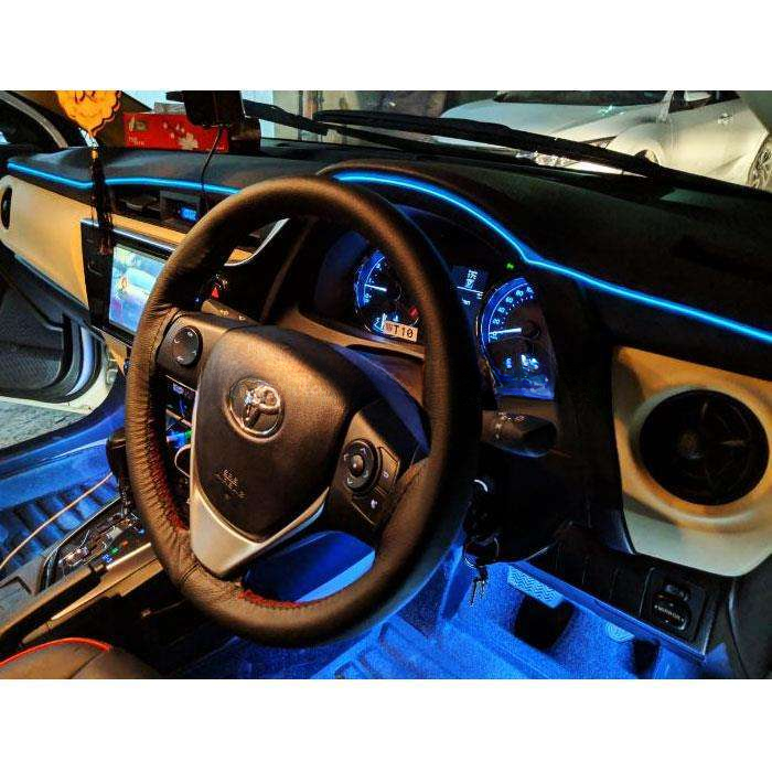 7 Color LED Car Interior Ambient Light | Remote Controlled - Atmosphere Lighting