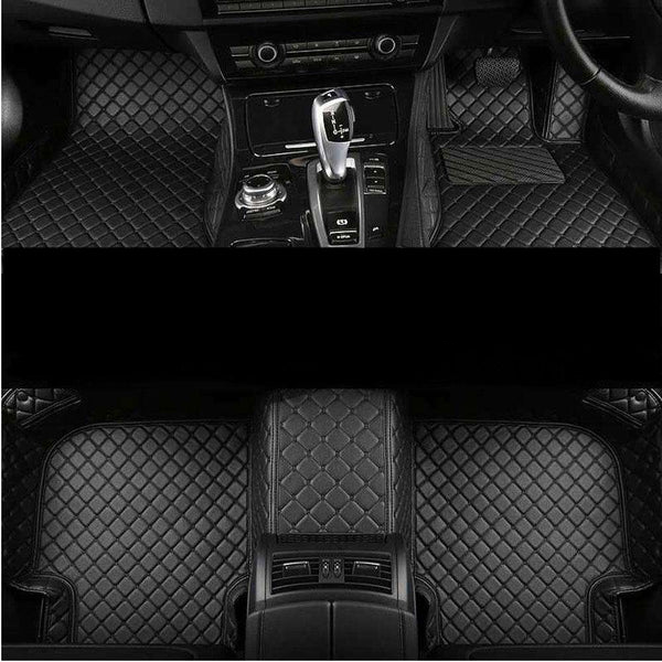 KIA Sportage 9D Floor Mats With Mix Thread - 4 Pcs 2025-2026 2025 - 2026 - Black With Black Grass