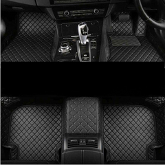KIA Sportage 9D Floor Mats With Mix Thread - 4 Pcs 2025-2026 2025 - 2026 - Black With Black Grass