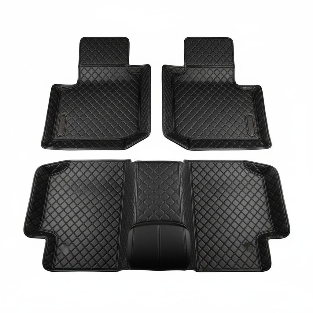 Isuzu DMax 7D Floor Mats - Black -3 Pcs Set - Model 2018-2021