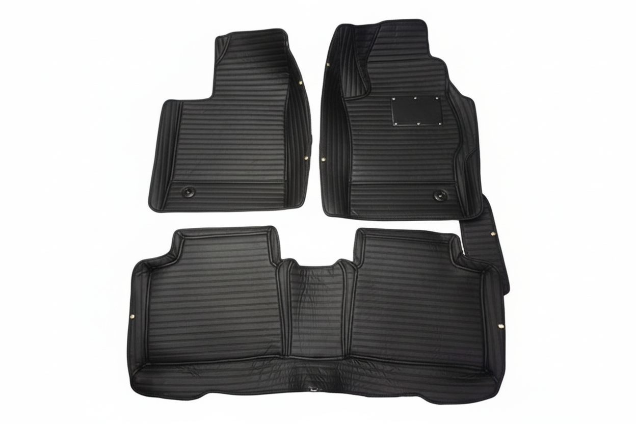 Toyota Corolla 7D Lining Floor Mats - Black - 3 Pcs Set 2014-2025