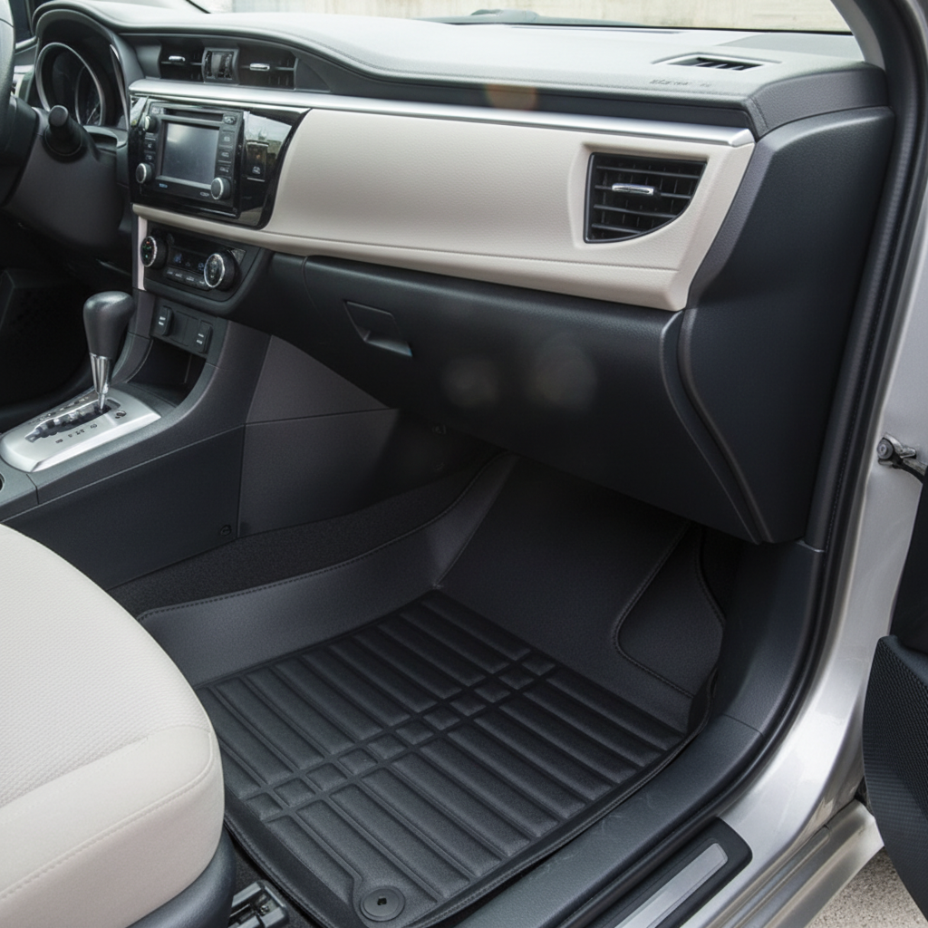 Toyota Corolla 5D Custom Floor Mat Black 3 Pcs - Model 2014-2025