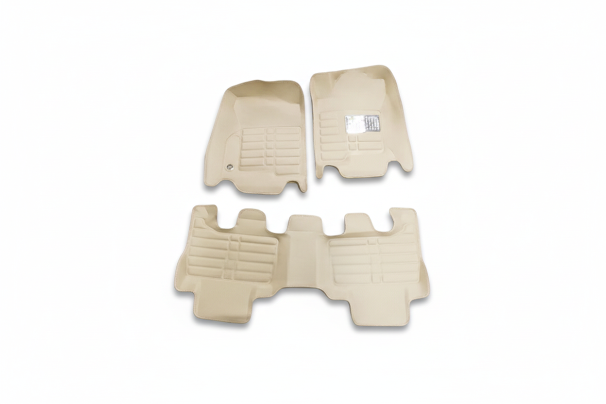 Toyota Prado 5D Floor Mat Beige 3 PC - Model 2009-2021 - Car Interior Mats
