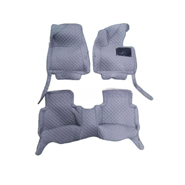 KIA Sportage / Hyundai Tucson 7D Floor Mats - Grey - 3 Pcs 2019-2024 - - With Red Grass With Logo