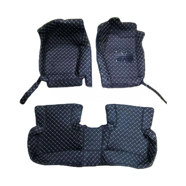 Toyota CHR 7D Floor Mats - Black - 3 Pcs Set - Model 2017-2021