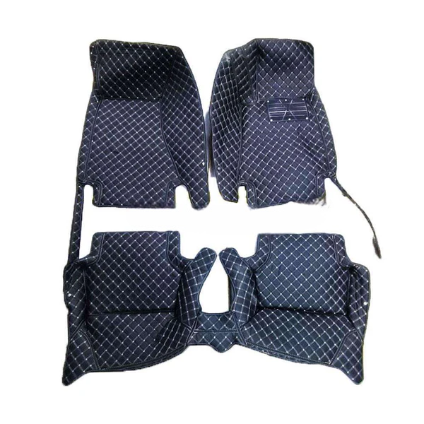 Audi A4 7D Luxury Floor Mats - Black - 3 Pcs Set - Model 2016-2018