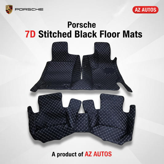 Mercedes Benz E Class 7D Floor Mats Black 3Pcs 2016-2018