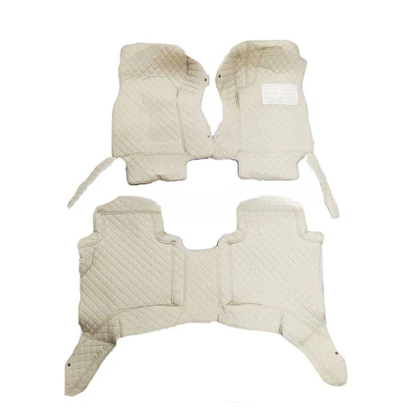 Toyota Hilux Revo/Rocco 7D Floor Mats - Beige - 3 Pcs Set - 2016-2025