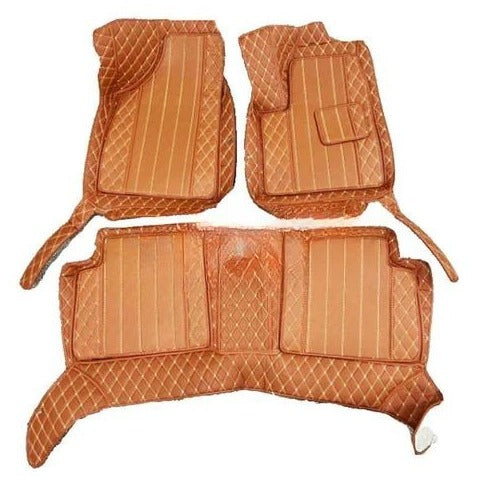 MG HS 8D Luxury Floor Mats Brown 3 Pcs 2020-2022