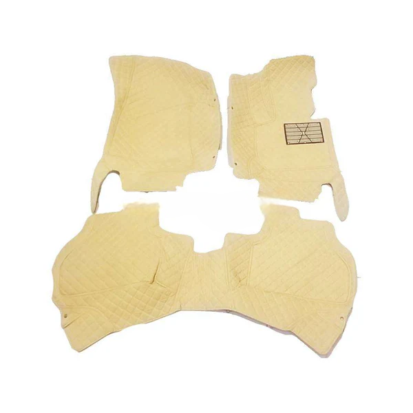 BMW X3 7D Floor Mats - Beige - 3 Pcs Set - Model 2012-2018