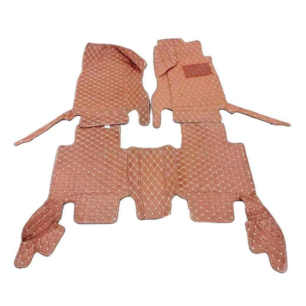 Toyota Fortuner 7D Floor Mats - Brown - 3 Pcs Set - Model 2016-2025