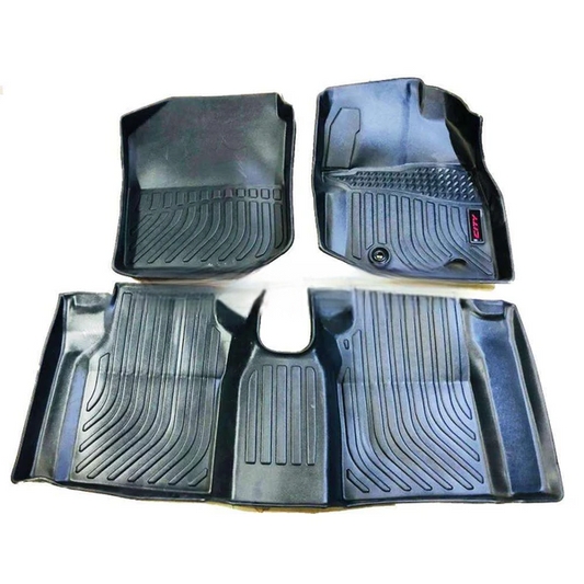 Honda City TPR 5D Custom Floor Mat Black 3 Pcs - Model 2017-2020