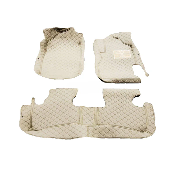 Honda BRV 7D Floor Mats - Beige - 3 Pcs Set - Model 2017-2025