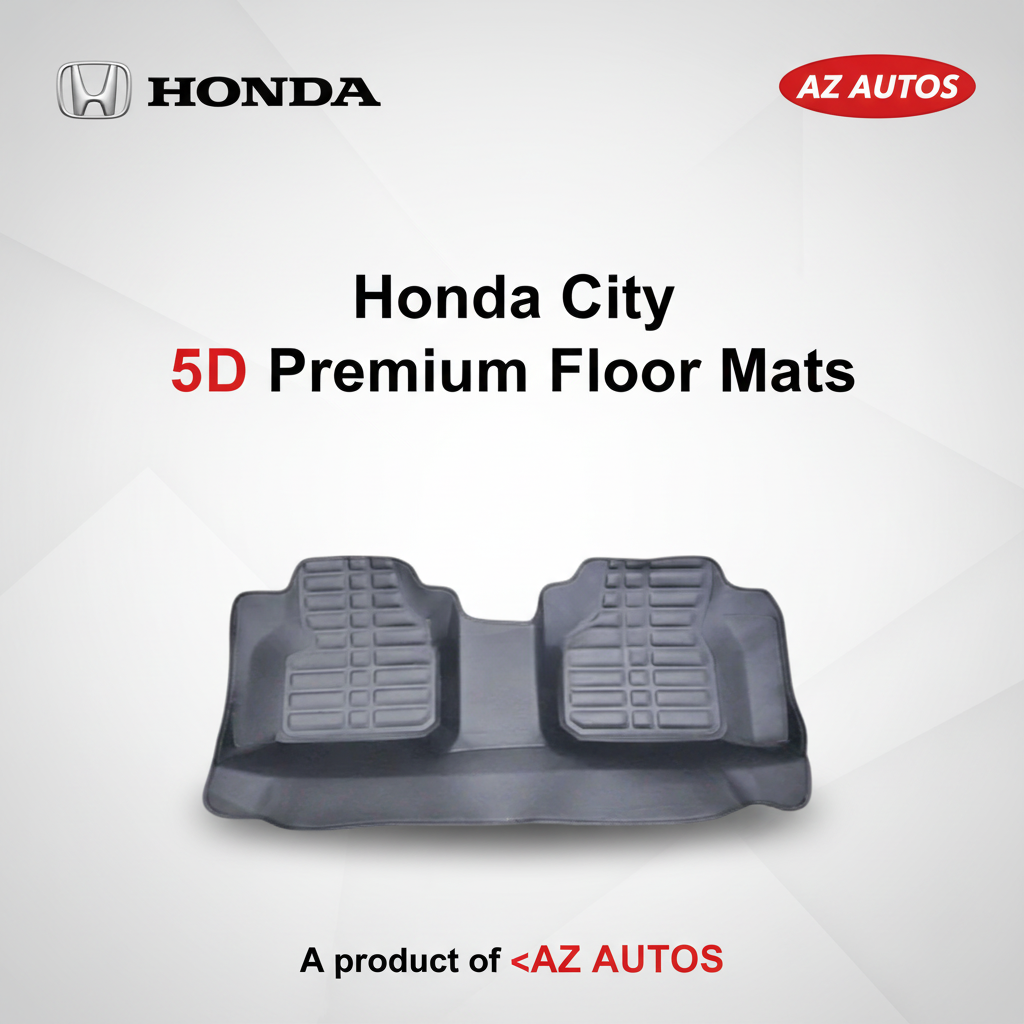 Honda City 5D Custom Floor Mat Black 3 Pcs - Model 2022-2023