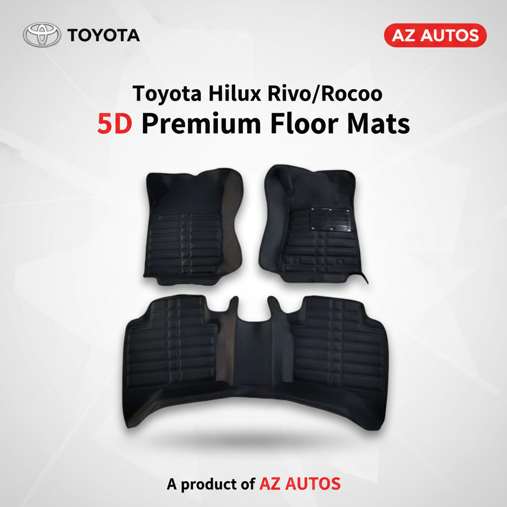 Toyota Hilux Revo/Rocco / Isuzu D Max 5D Custom Floor Mat Black
