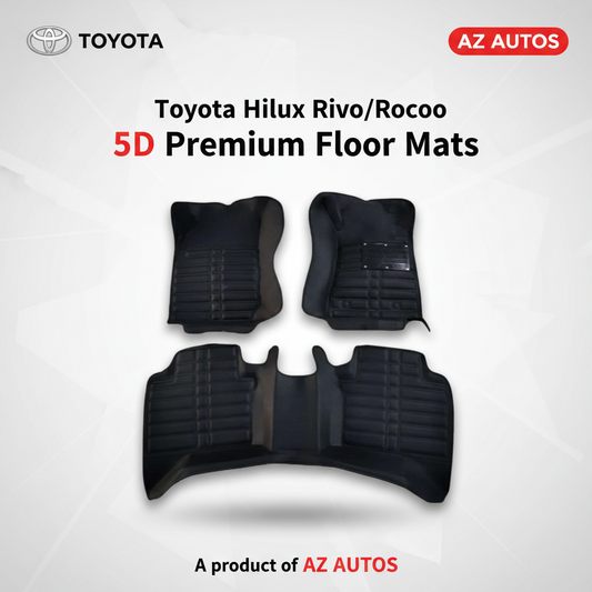 Toyota Hilux Revo/Rocco / Isuzu D Max 5D Custom Floor Mat Black