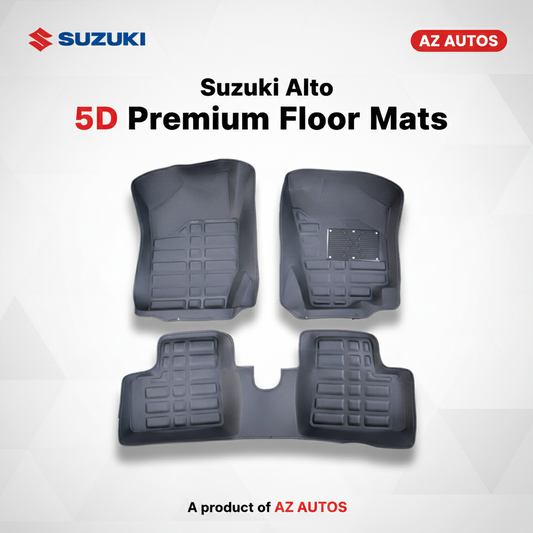Suzuki Alto 5D Custom Floor Mat Black 3 Pcs - Model 2018-2021
