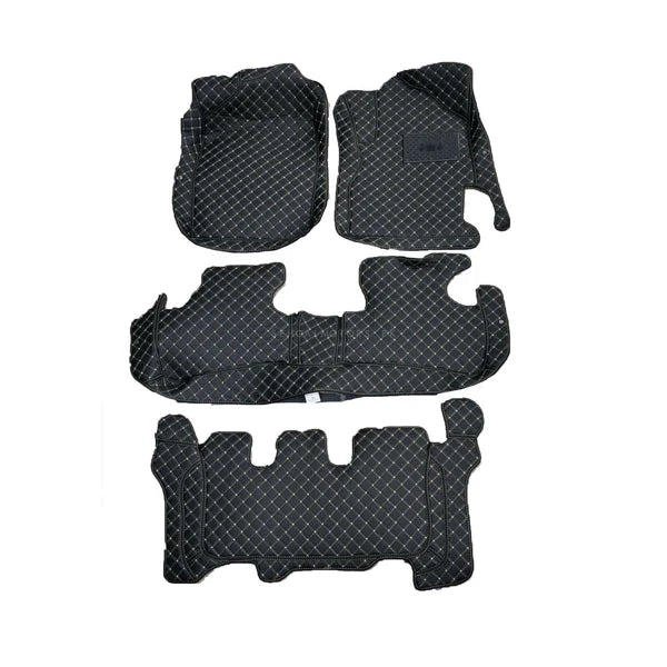 Honda BRV 7D Floor Mats - Black - 4 Pcs Set - Model 2017-2021