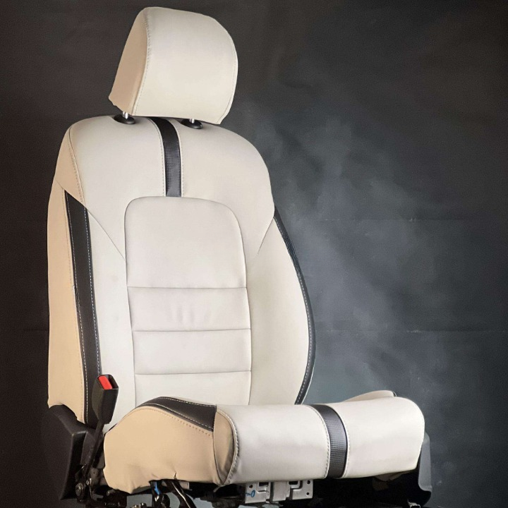 Suzuki Mehran Type R Beige Black Seat Covers - Model 1988-2021