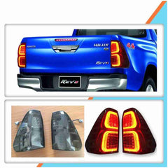 Tail Lights LED Smoke Black for Toyota Hilux Revo 2016 to 2020