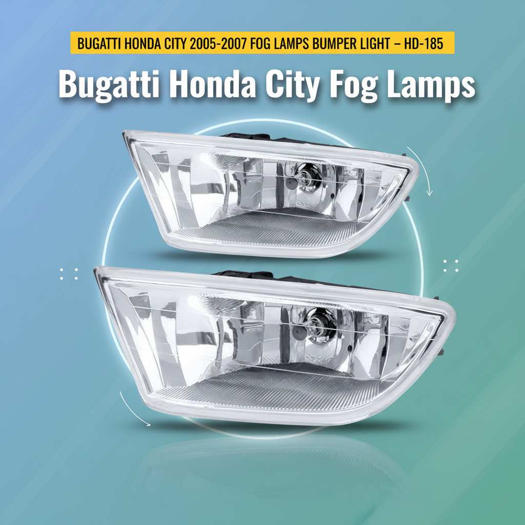 Bugatti Honda City 2005-2007 Fog Lamps Bumper Light – HD-185