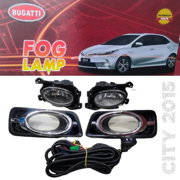 Bugatti Honda City Fog Lamps Bumper Light – Model 2009-2021 HD-222