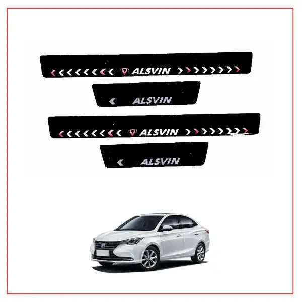 Changan Alsvin Glass LED Sill Plates – LED Moving Door Sill Scuff Panels – Model 2021-2024