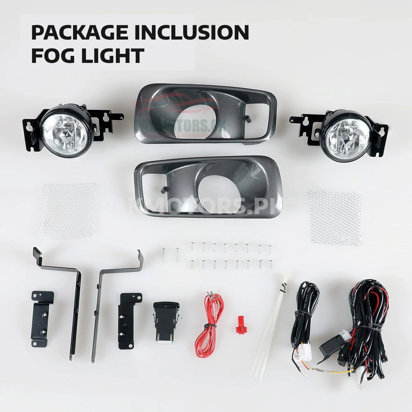 DLAA Honda Civic 1999-2000 Fog Lamps Lights HD093 with Switch and Wiring Kit