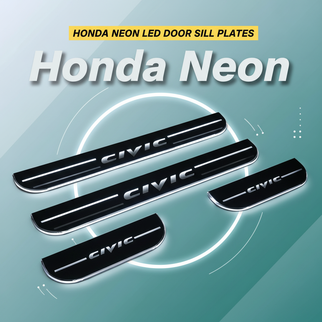 Honda Neon LED Door Sill Plates