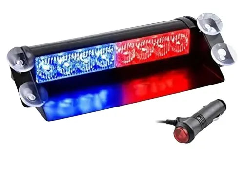 Dashboard Police Light for Car – Red & Blue 8 LED